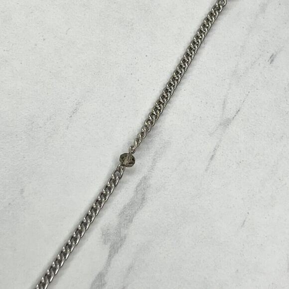 Chico's Silver Tone Wire Wrapped Linear Pendant Necklace - Picture 6 of 11